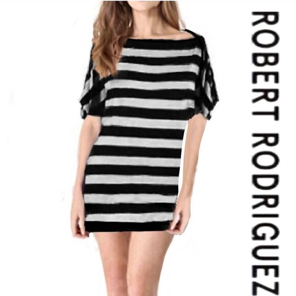 Robert Rodriguez Striped Tunic Dress - Picture 1 of 8